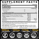 Complexe monohydraté de la créatine pour hommes et femmes, 6-en-1 Créatine pré-entraînement à croquer avec BCAA, Collagen Peptides, L-Taurine, 15 portions, Saveur de citron naturel - 60 comtes (paquet de 1)