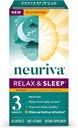 NEURIVA Melatonine Supplément d'aide au sommeil naturel gratuit avec L-Theanine pour vous aider à vous détendre et Ashwagandha pour soutenir le sommeil restaurateur afin que vous puissiez vous réveiller Se sentir rafraîchi, 30ct Capsules