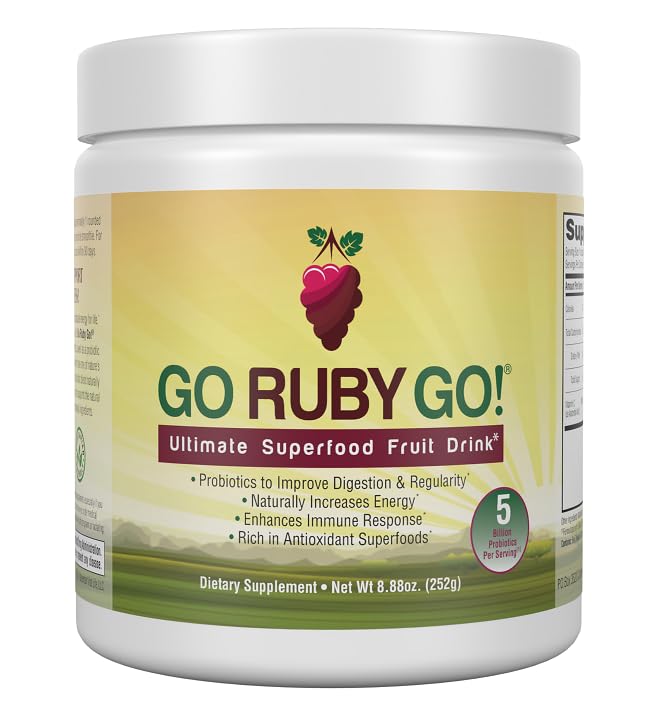 C'est parti ! Red Superfood Poudre Jus de 42 antioxydants Probiotiques et Immunity Boost (Poudre de betterave et plus de suppléments de poudre)