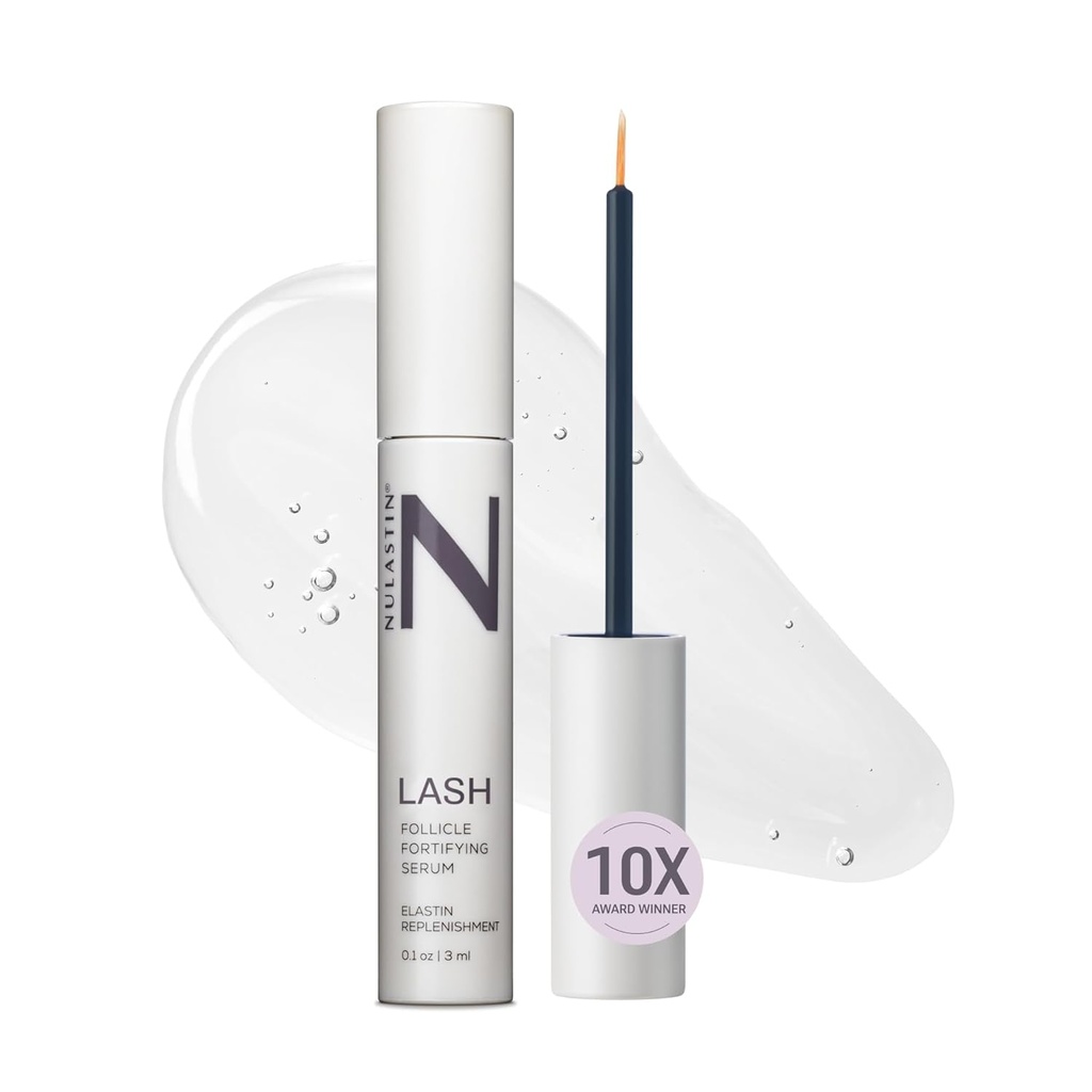 NULASTIN Sérum folliculaire fortifiant de laque - Sérum amélioré des cils testé cliniquement - Nourritures et réparations pour promouvoir des cils plus longs - Enrichi avec des ingrédients de renforcement des cheveux (0,1 Fl Oz)