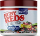 Rouges rubis.Délicieux Reds Poudre de fruits et légumes avec vitamines, minéraux, enzymes, herbes, nutriments et probiotiques pour la santé globale 11 oz. (30 portions)