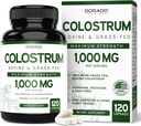 Supplément de colostrum (120 Nombre) 1000mg par portion (Bovine Colostrum Capsules de première traite seulement, Std. à contenir 20 % IgG Immunoglobulines) - herbe Fed, pas de remplissage, tiers testé - États-Unis Fabriqué
