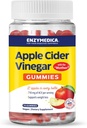 Enzymedica, Gommies de vinaigre de cidre de pomme, fabriqué avec la mère, 12 pommes biologiques, de croissance américaine par bouteille,[c][d] 1000 mcg Vitamine B12 par portion, pomme naturelle, 74 Compte