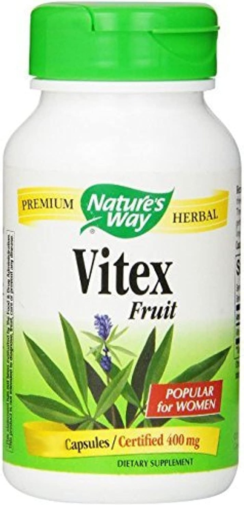 Nature Vitex Chaste Tree, 400 mg, 3 paquets de 100