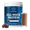 MRM Nutrition Egg White Protein - Sugar Free Chocolate Flavored Powder, 23g Fat-Free Protein with Digestive Enzymes, Free of Dairy, Gluten, and Soy, High Biological Value - 10 Servings