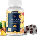 SOHM Amla et Ashwagandha Gummies, emballés individuellement, soutient la santé immunitaire saine, réduit les infections -Ashwagandha Gummies pour les femmes et les hommes Végétarien(Pineapple,Mango)