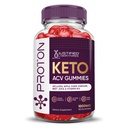 Laboratoires justifiés Proton Protein Keto ACV Gummies Advanced Formula 1000MG Proton Keto Gummies Apple Cider Vinegar Boost Formulé avec Pomegranate Beet Juice Powder B12 Vegan Non OGM 60 Gummys