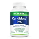 Enzyme Science Candidase Pro - enzymes digestives avec probiotiques Conception pour le nettoyage Candida et le détox Support pour les femmes et pour les hommes - Gut Health - Enzimas Digestivas - 84 Capsules