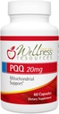 PQQ 20mg BioPQQ, Best Value for Natural BioPQQ (60 Capsules, 20mg PQQ) - Natural Source, Gluten Free, Veggie Capsule