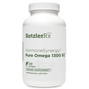 HormoneSynergy Omega 1300 EC Huile de poisson Softgels - supplément Omega 3 à haute résistance avec absorption accrue - IFOS Vérifié, enrobé entérique, 600mg EPA, 260mg DHA - 120 Compte