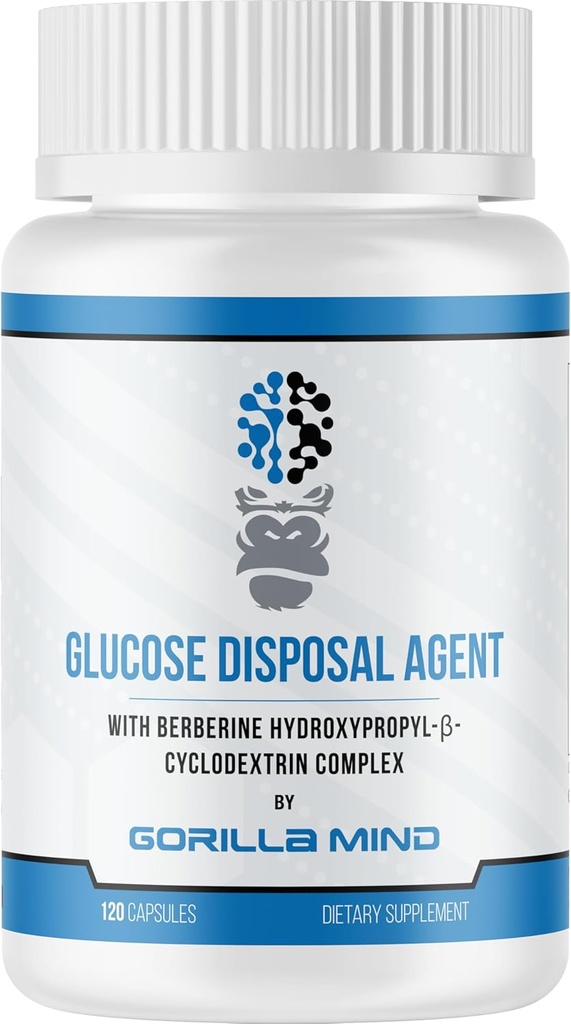 Gorilla Mind Agent d'élimination du glucose – favorise la perte de graisse et la croissance musculaire (120 capsules)