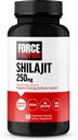 Facteur de force Shilajit Supplément, Shilajit pour les hommes et les femmes pour soutenir l'énergie et la santé du cerveau, Shilajit Pure Natural, qualité premium, végétalien, non-OGM, 60 capsules