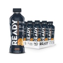 Ready® Sports Drink – Hydratation par électrolyte avec des glucides super-fruits, des vitamines B et pas de sucre ajouté – Énergie propre pour les athlètes & Endurance – Sans gluten, végétalien, casher – Orange Passion (12-Pack)
