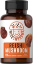 Carlyle Reishi Capsules de champignons Extrait de 5000mg de 120 Count de 120 Sans OGM et supplément sans gluten de Wiseshrooms