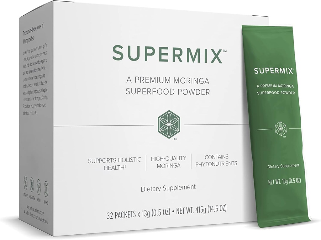 Zija SuperMix Moringa Oliefera Detox Dietary Supplément - 32 sachets - 1,4 lbs