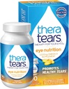 TheraTears 1200mg Omega 3 Supplément pour la nutrition des yeux, Huile de Triglycéride de lin biologique et vitamine E, 90 Compte