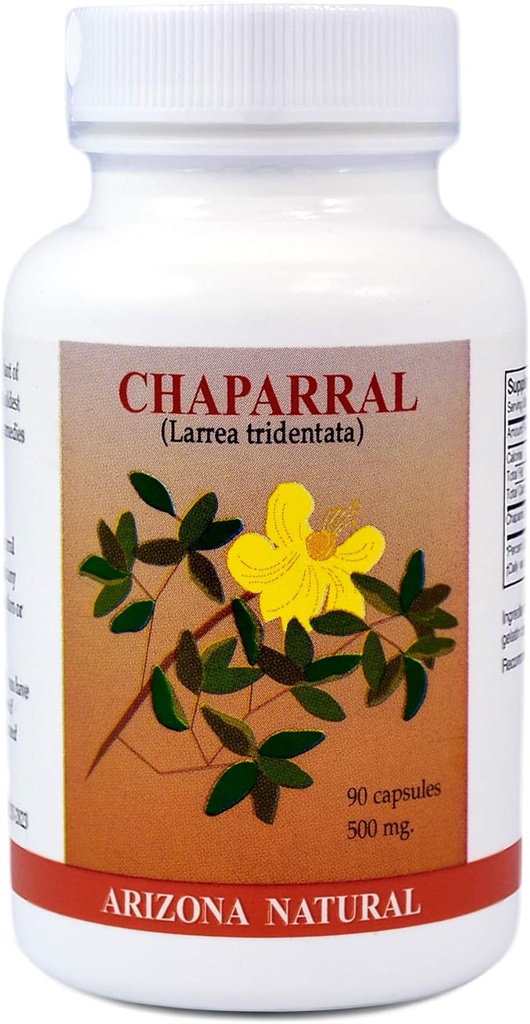 Chaparral (Larrea Tridentata) 500 mg, 90 gélules