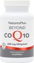NaturesPlus Beyond CoQ10-200 mg Ubiquinol - 60 Softgels faciles à avaler - Haute puissance, supplément d'absorption élevée, favorise la santé cardiaque, antioxydant - 60 portions