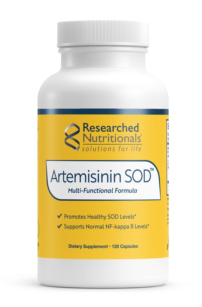 Recherche nutritionnelle Artemisinin SOD - Supplément de soutien immunitaire avec Artemisinin, Extrait de thé vert, Quercetin, Curcumin curcumin et noyer noir (120 capsules)
