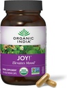 INDE ORGANIQUE Supplément à base de plantes Joy - Immune Support, favorise la mémoire et la concentration, végétalien, sans gluten, casher, USDA certifié biologique, non OGM, calmant - 90 capsules