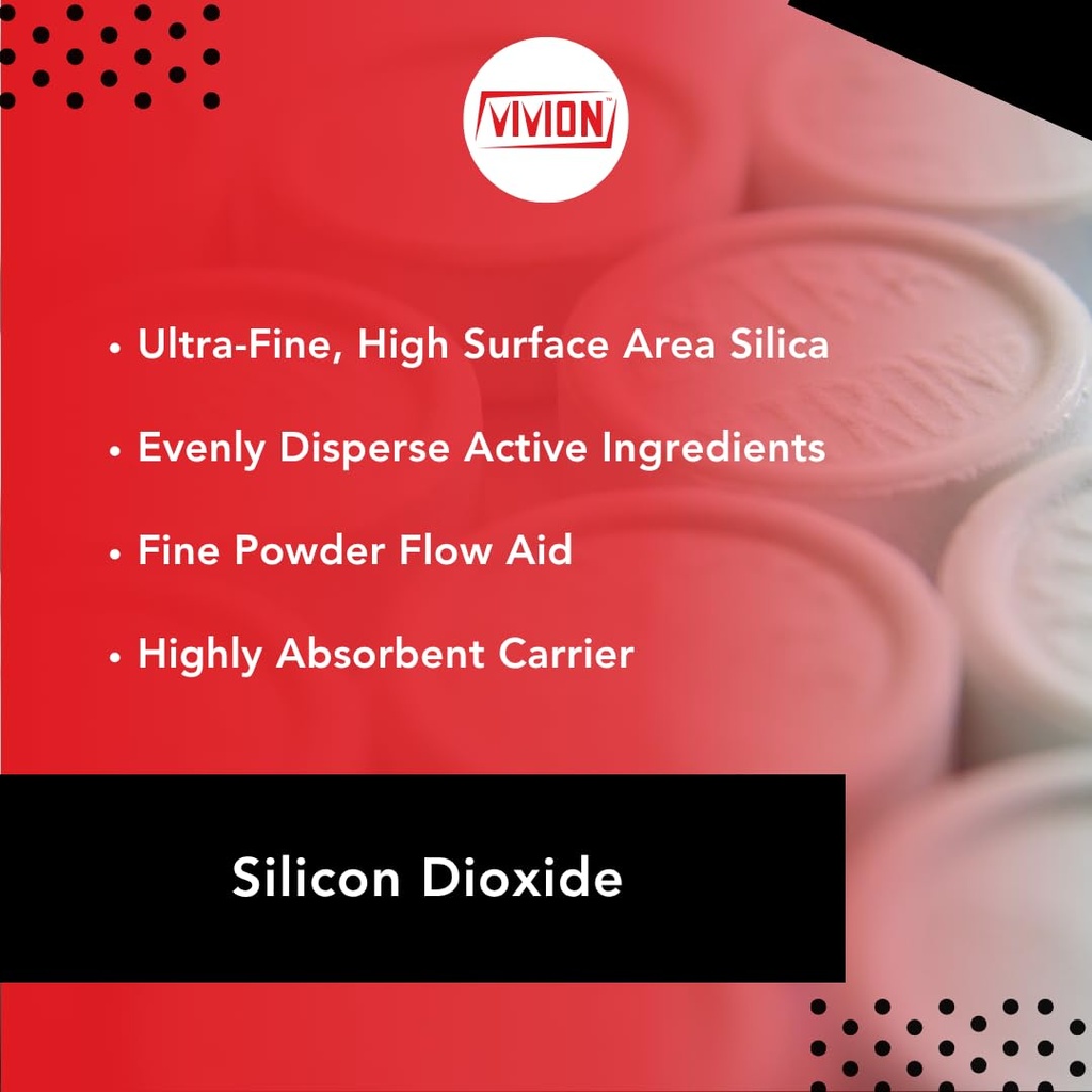 Poudre de dioxyde de silicium - vrac 25 lb - Sipernat 50S Classe pharmaceutique Fine Silice Précipitée - Agent anti-écoulement à haute absorption - Excipient de mélange de comprimés et de capsules