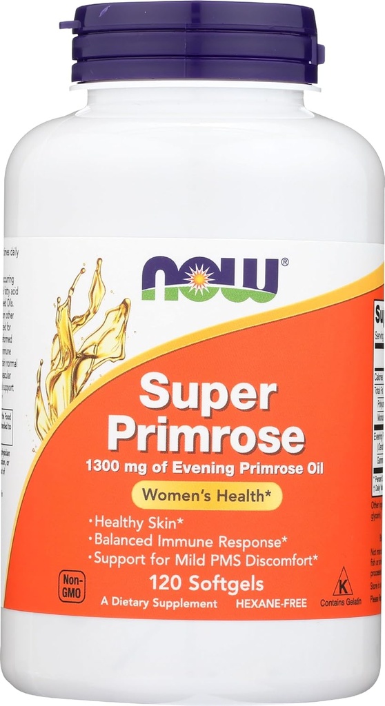 MAINTENANT ALIMENTS Super Primrose 1300mg Sg, 120 CT