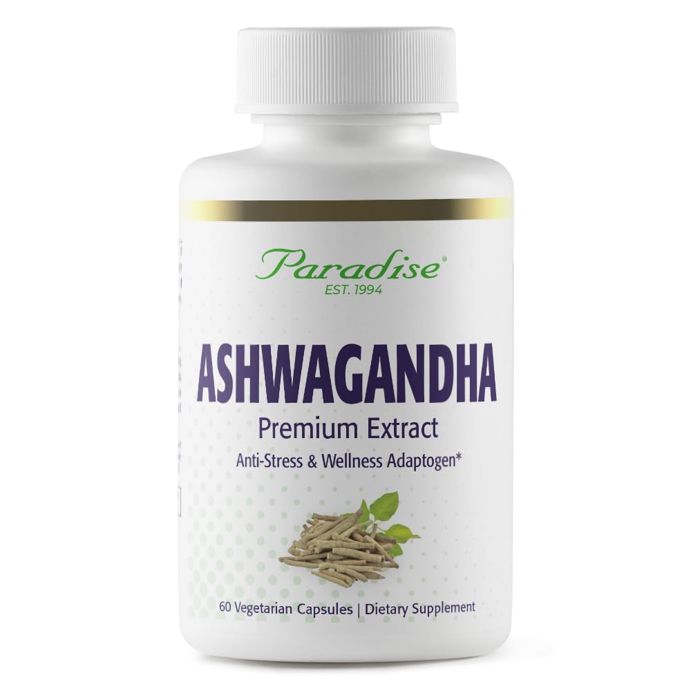 Ashwagandha biologique, ayurvédique Adaptogène, végétalien, non OGM, sans gluten, 60 capsules végétariennes