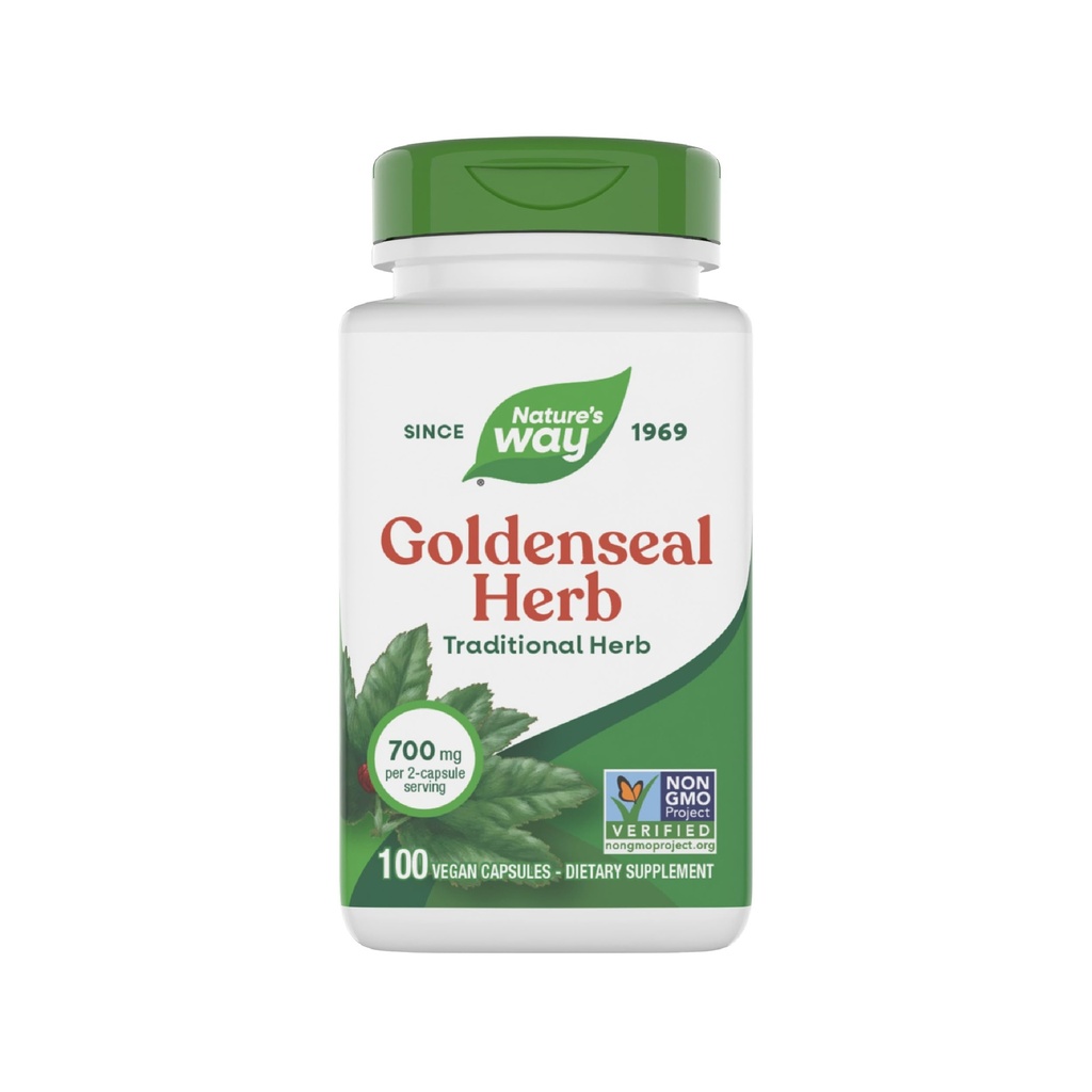 Nature's Way Seau d'or, Herbe traditionnelle, 700 mg par portion de 2 capsules, Projet non-OGM vérifié, végétalien, 100 capsules