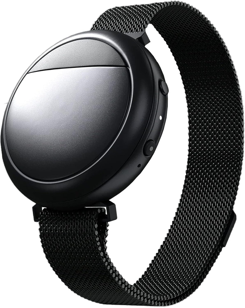 Bracelet de refroidissement Embr Wave - Bracelet chauffant - Relief thermique personnalisé - Gérer les flashs chauds, les sueurs nocturnes, le sommeil, la tension - cliniquement prouvé - rechargeable - noir