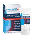 Triple pâte AF onguent anti fongiques pour la peau traite la plupart des athlètes Pied et ver - 2% Miconazole crème antifongique - 2 Oz tube (emballage mai Vary)