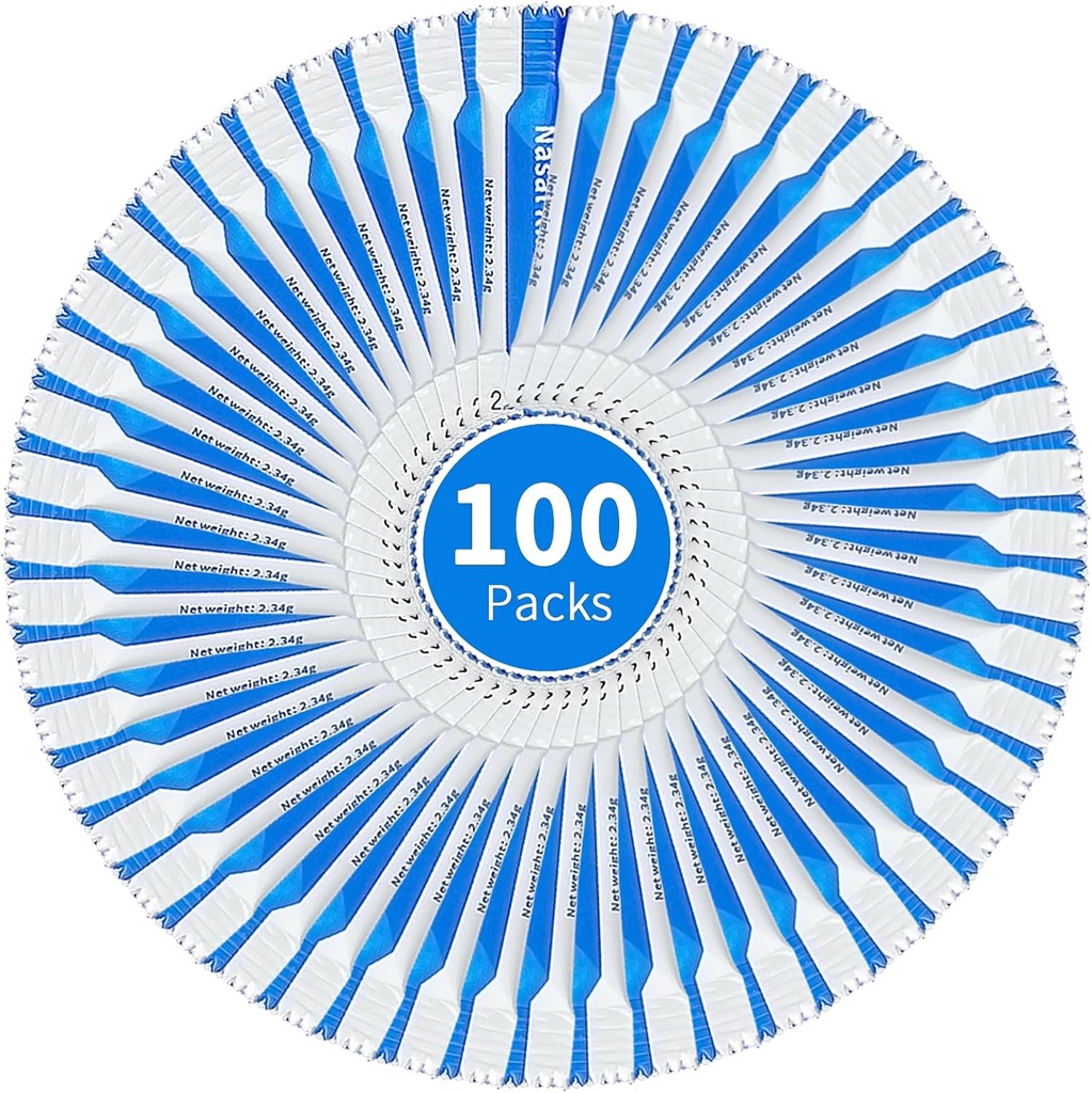 Neti Pot Salt Packets, Individually 100 Saline Packets, Nasal Wash Refill Kit | Sinus Rinse Packets for Neti Pots | Nasal Irrigation System | Nasal Rinse | Sinus Relief | Nose Washing