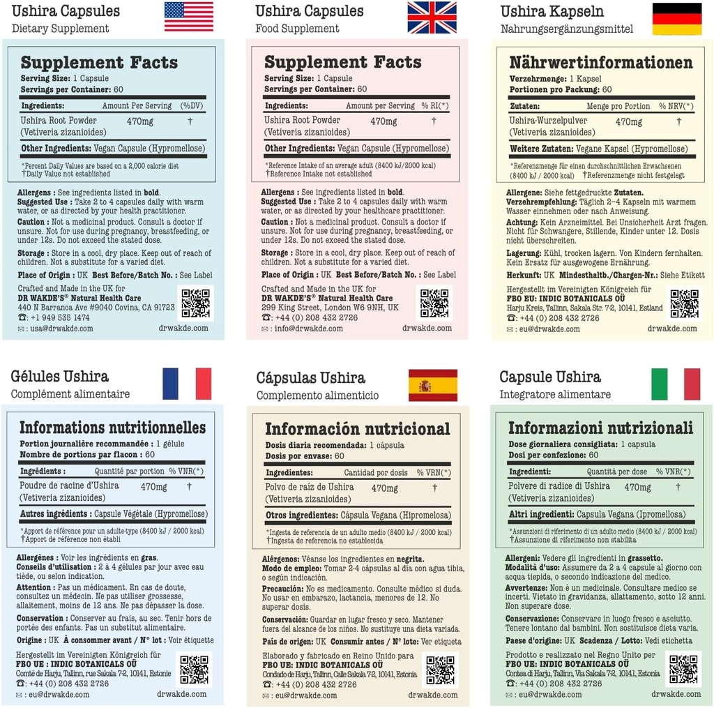 DR WAKDE Ushira Capsules (Vertiveria zizaniodes)