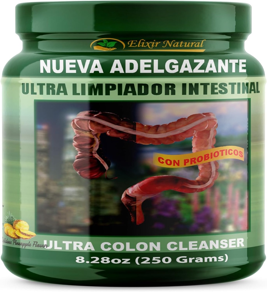 Ultra Limpiador intestinal Ultra Colon Cleanser et detox avec fibre d'ananas 300g par Ultra Limpiador intestinal
