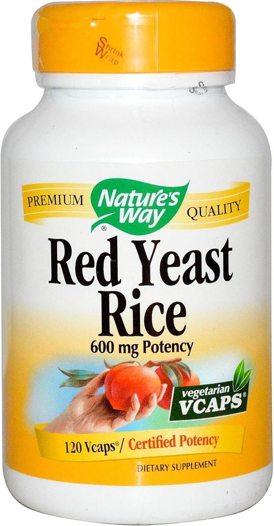 Nature's Way Red Yeast Riz, 500mg 120 Capsules végétariennes