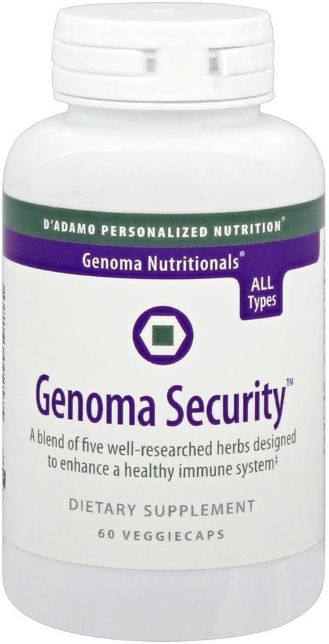 D'Adamo personnalisation de la nutrition Genoma Sécurité, 60 comte