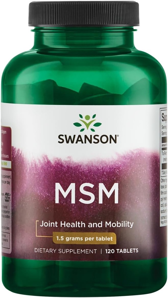 Swanson Msm 1500 Milligrammes 120 Tabs