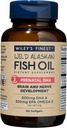 Wiley's Finest Wild Alaskan Fish Oil DHA prénatal - 900mg EPA et DHA Omega-3 pour les femmes enceintes et les mères allaitantes - 60 Softgels (30 portions de vitamines prénatales)