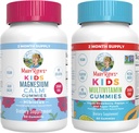 MaryRuth Organics Multivitamine (Strawberry) et Magnésium Calm Gummies (Hibiscus) pour les enfants.