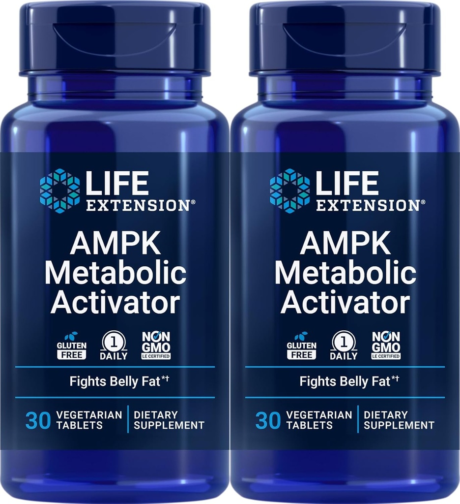 Extension de la durée de vie Activateur métabolique AMPK 30 comprimés (paquet de 2)