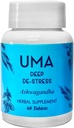 UMA Deep De-Stress Supplément à base de plantes 100% bio ayurvédique Ashwagandha Supplément