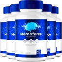 Memoforce Brain, Memoforce Pills, Memoforce Reviews, Memoforce Supplement, Memoforce Capsules Advanced Formula for Memory & Focus - Maximum Strengt - Brain Health Support (5 Pack)