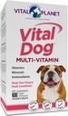 Vital Planet - Vital Dog Multi Vitamine Chewable Comprimé Supplément pour la santé quotidienne avec des vitamines, des minéraux et des antioxydants pour les chiens - 30 comprimés à croquer au boeuf
