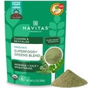 Navitas Organics Superfood+ Greens Blend for Detox Support (Moringa + Kale + Wheatgrass), 6.3oz Bag, 30 Servings — Organic, Non-GMO, Vegan, Gluten-Free, Keto & Paleo.…