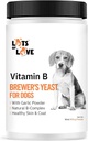 Poudre de levure Brewer pour chiens - Aromatisation à l'ail, vitamine B, complexe B naturel, niacine et peau saine et manteau (1 livre)