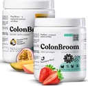 ColonBroom Psyllium Husk Powder (Strawberry & Tropical Fruits) - Colon Broom Colon Cleanse for Bloating Relief & Gut Health - Fiber Powder Drink - Vegan, Gluten Free, Non-GMO Fiber Powder Supplement