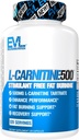 EVL L-Carnitine Supplément pour le soutien de la perte de poids - L carnitine 500mg pilules de régime pour la perte de poids Lean Muscle Croissance et Fat Burning Support avec Stimulant Free L Tartrate - 120 portions