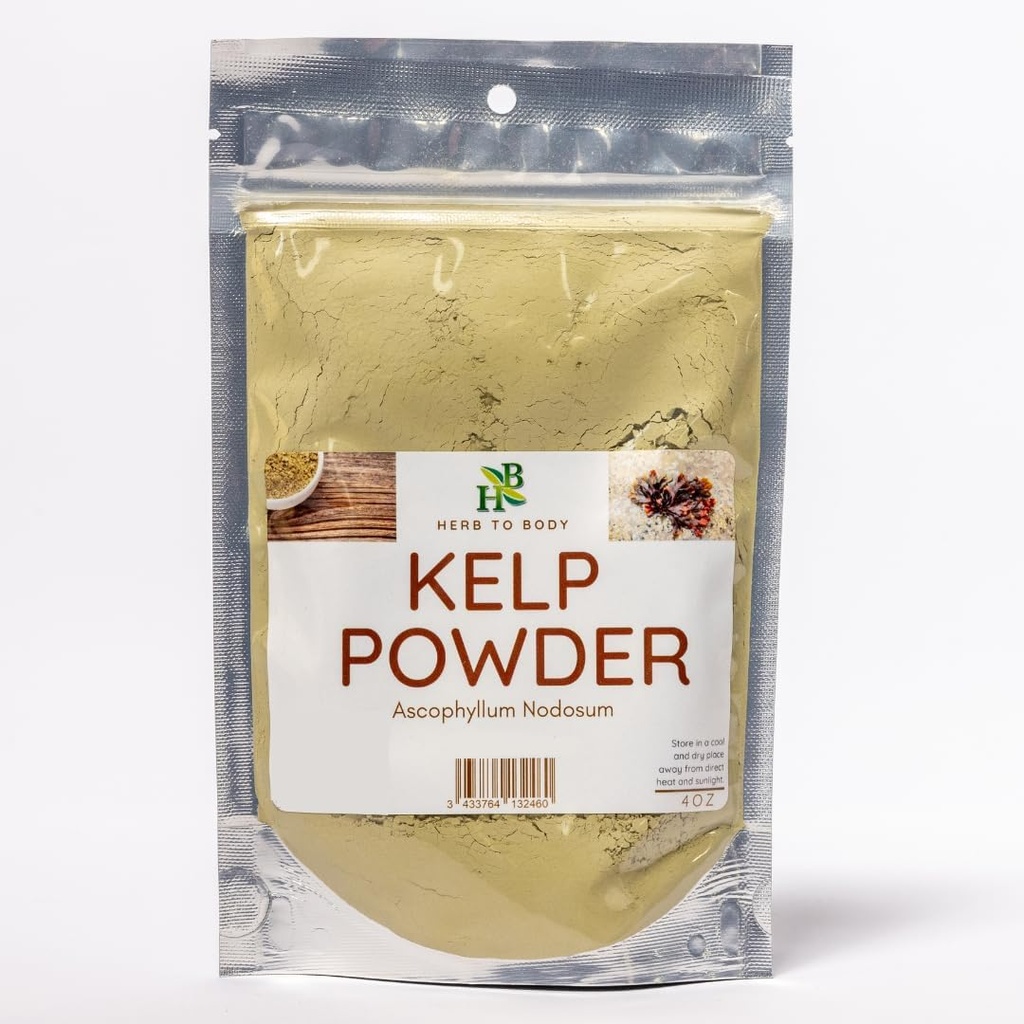 Herb To Body Kelp Powder | Ascophyllum Nodosum | Wildcrafted | 4oz