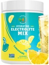 Poudre d'électrolyte – Zéro mélange d'hydratation de citron de sucre de 90 portions