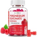 Meilleur Magnésium Glycinat Gommies-300mg, Supplément de Magnésium Glycinat pour les femmes, Vitamines de Magnésium à haute absorption Gummy (60) Vegan Cont,Flexibilité et supplément santé conjoint