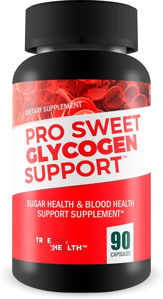Pro Sweet Glycogen Support - Notre meilleur supplément de soutien du sang sucré - Sugar Health Blood Health & Blood Circulation Support Supplément pour l'équilibre du sucre et de la circulation du sang Boost Blood Vessel Support